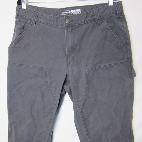 Carhartt Gray Rugged Flex Relaxed Fit Utility Work Pant Men's 36 Double Front - Picture 2 of 8